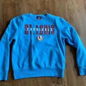 St Louis Cardinals - baby blue crewneck